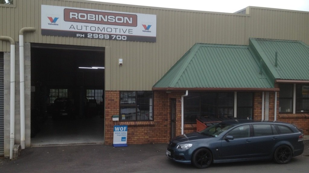 The front of the workshop