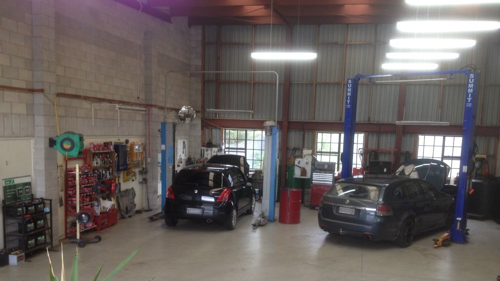 Looking left again inside the workshop